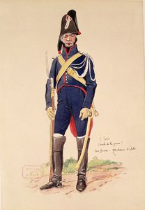 セントジュールの間の帝国衛兵のエリート兵士